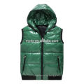 OUTDOOR PU-LEDER HOODED DOWN SPROT WAISTCOAT